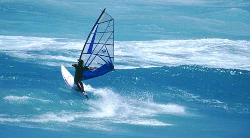 Windsurfer am Kap