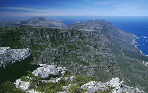 Blick vom Tafelberg auf die 12 Apostel