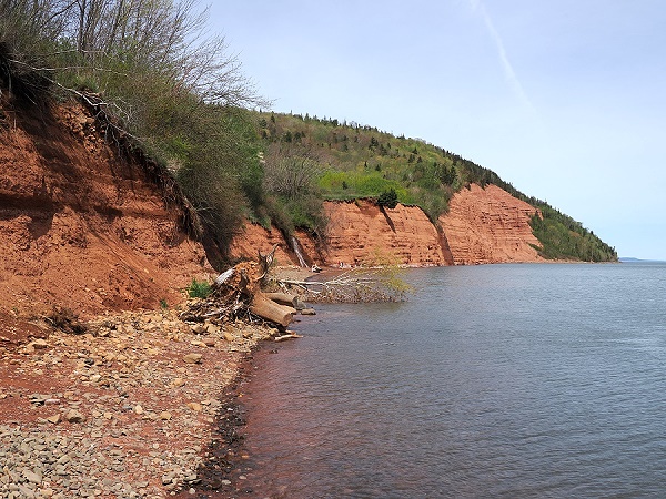 Strand bei Blomidon Flut
